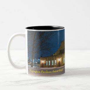 wigington pavilion in saint paul Two-Tone coffee mug