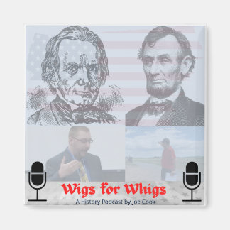 Wigs for Whigs logo magnet