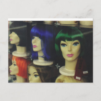 Wigs  in a Los Angeles Store Postcard