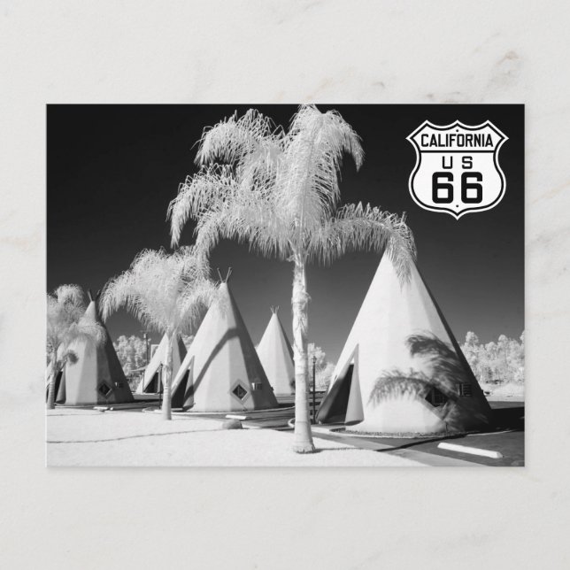 Wigwam Motel, Route 66, Rialto, California Postcard (Front)
