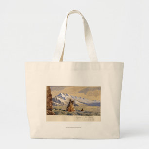 Wigwam of Ute Indians, Salt Lake City Large Tote Bag