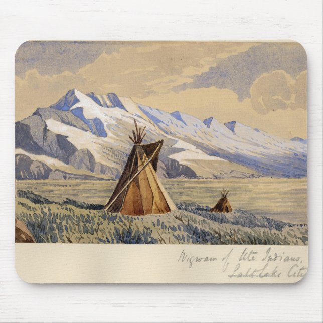 Wigwam of Ute Indians, Salt Lake City Mouse Pad (Front)