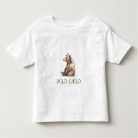 WiILD CHILD Woodland Bear | Baby Toddler T-Shirt