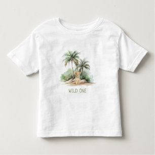 WiILD ONE Jungle Safari Lion Kids Toddler T-Shirt
