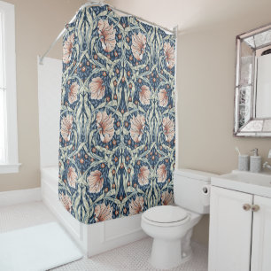 Wiiliam Morris,Blue pimpernel,art nouveau Shower Curtain