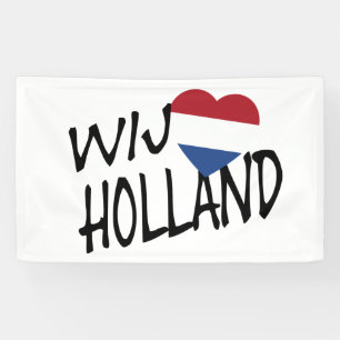 Wij Heartflag Holland bk on wt bnrcnt Banner