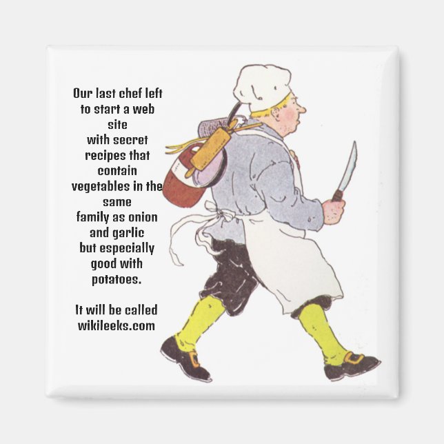 "Wiki-LEEKS" Magnet (Front)