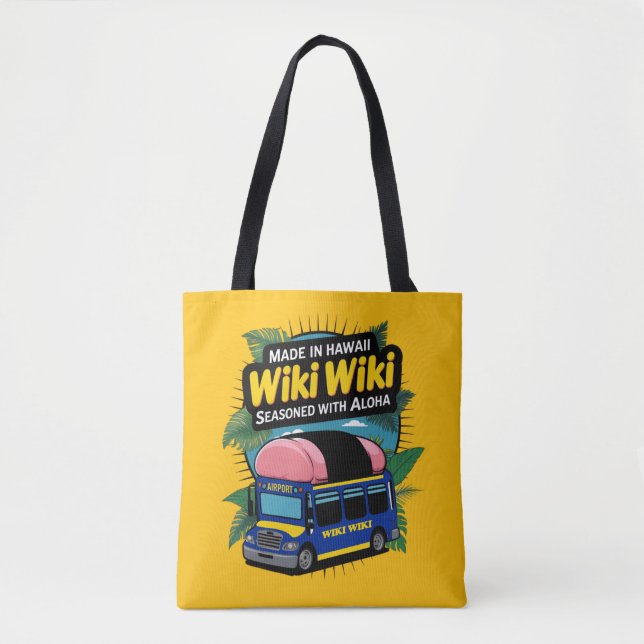 Wiki Wiki Airport Shuttle Tote Bag (Front)
