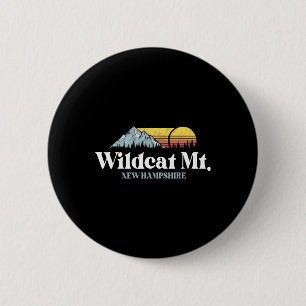 Wilat Mountain, New Hampshire, Ski Slopes Snowboar 6 Cm Round Badge
