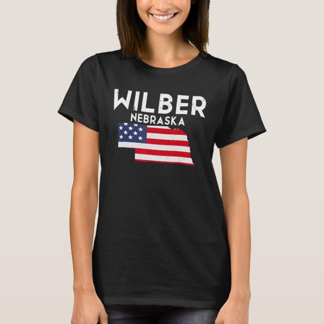 Wilber Nebraska USA State America Travel Nebraskan T-Shirt (Front)