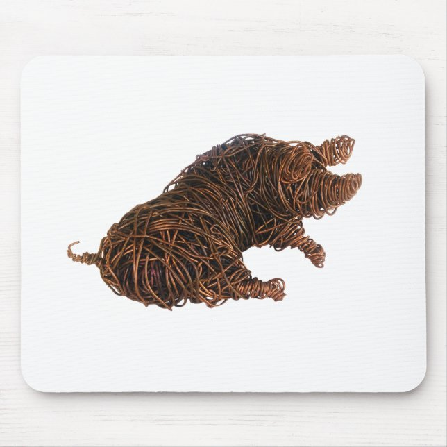 Wilbur - a discerning pig. mouse pad (Front)