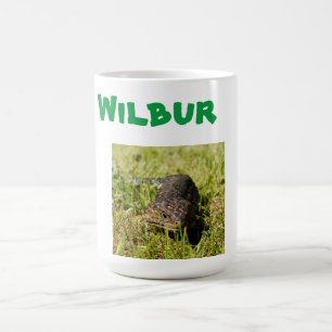 Wilbur Name With Aussie Lizard, Coffee Mug