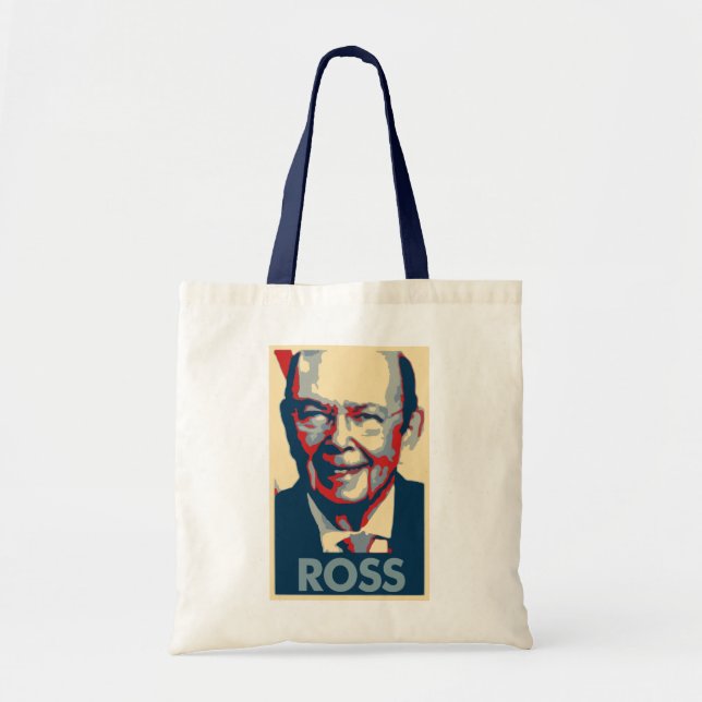 Wilbur Ross Poster Political Parody Tote Bag (Front)