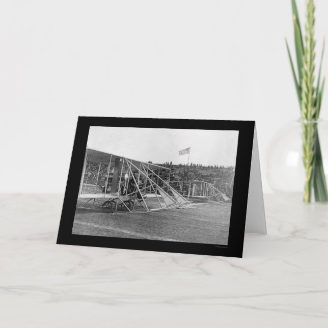 Wilbur Wright at Aeroplane Race 1909 Card (Front)