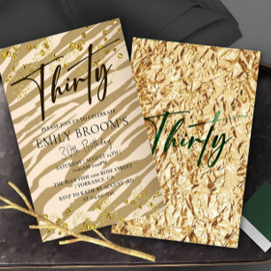 Wild 30th Birthday Invitation