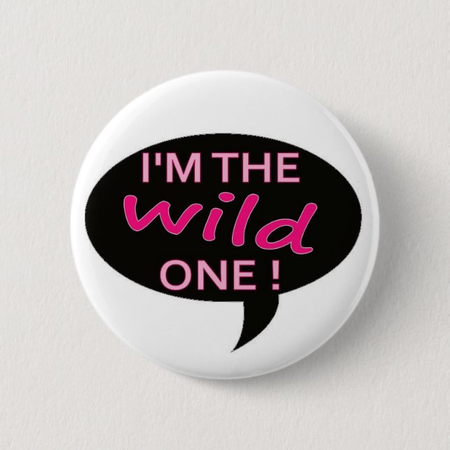 wild 6 cm round badge (Front)