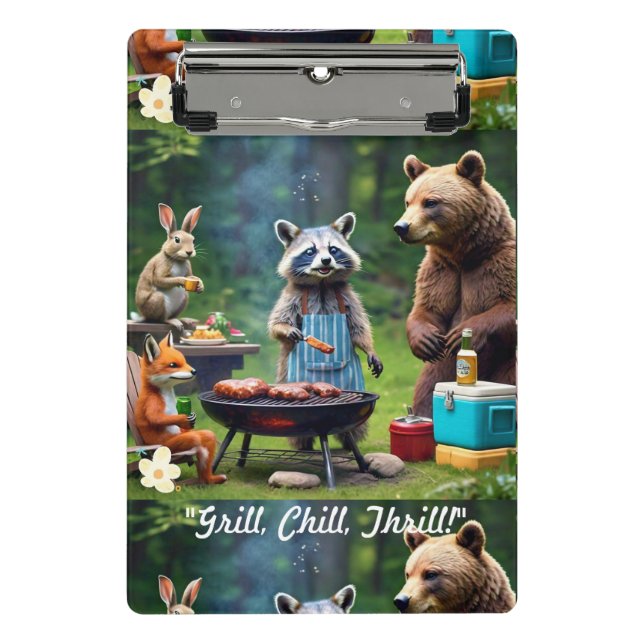 "Wild About BBQ" Mini Clipboard (Front)