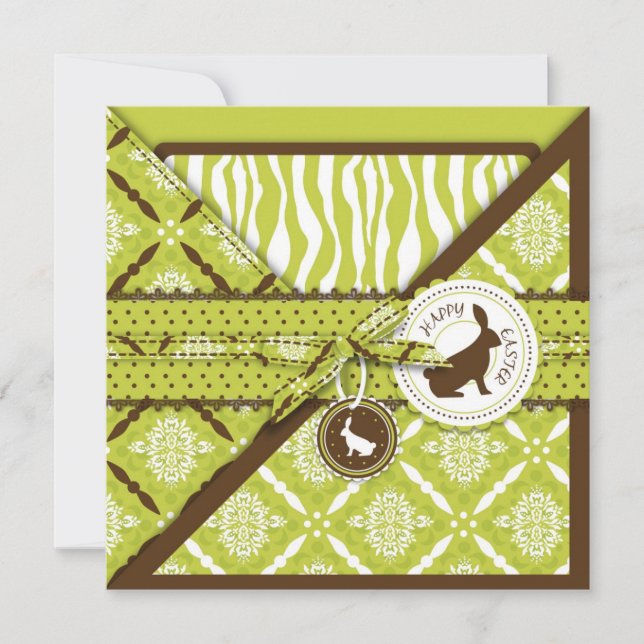 Wild About Bunnies Invitation Square (Front)