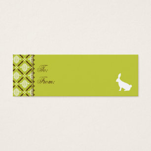 Wild About Bunnies Skinny Gift Tag