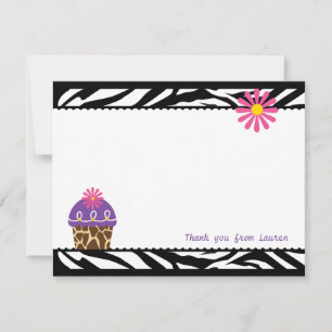 Wild About Cupcakes Note Card