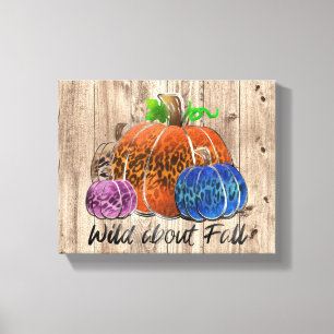 Wild About Fall Leopard Print Pumpkins 