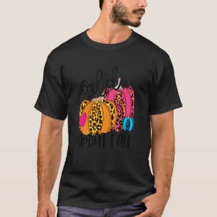 Wild About Fall Leopard Pumpkin Fall Vibes Hello F T-Shirt
