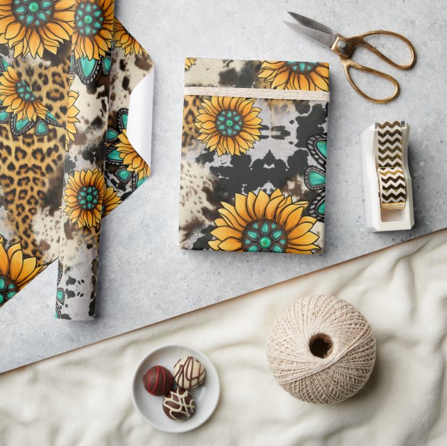 Wild About Gems And Sunflowers Wrapping Paper (Crafts)