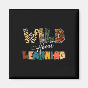 Wild About Learning Leopard Teacher Byck To School Magnet
