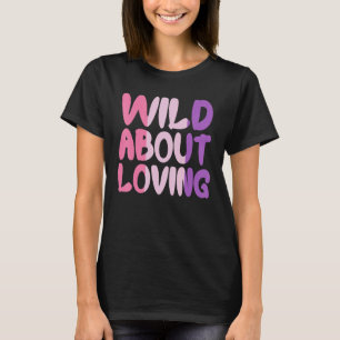 Wild About Loving Cute Girl Kindness Spread Love V T-Shirt
