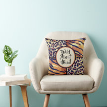 Wild about Mimi! Fun Grandma gift Throw Pillow