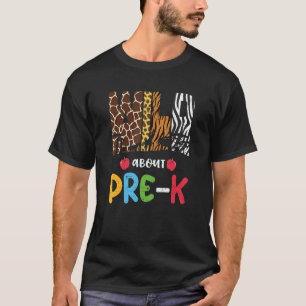Wild About Pre K Safari Animals Back To School Kid T-Shirt