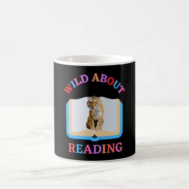 WILD ABOUT READING COFFEE MUG (Center)