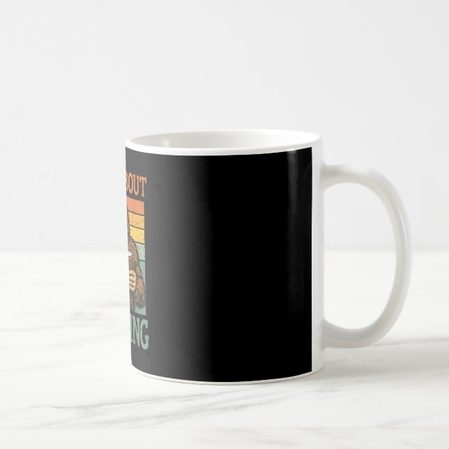 Wild About Reading Funny Bigfoot Book Lover Coffee Mug (Right)