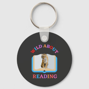 WILD ABOUT READING KEY RING