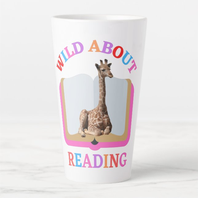 WILD ABOUT READING LATTE MUG (Front)