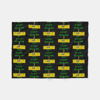 Wild ABOUT READING READING READER BOOKS LOVERS  Fleece Blanket