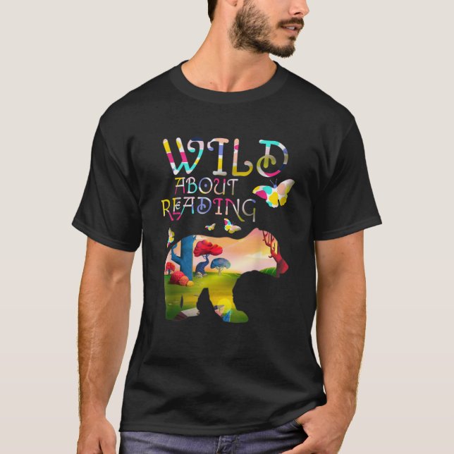 Wild About Reading T-Shirt (Front)