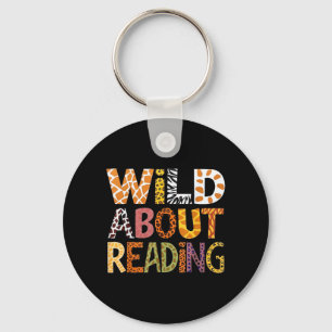 Wild About Reading Teacher Back to School Animal Key Ring