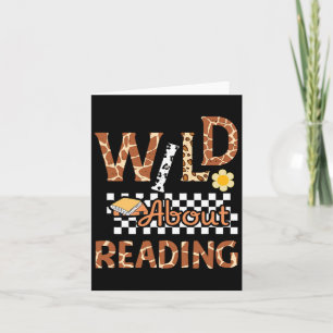 Wild About Reading Teacher Reading Books Back To S Card