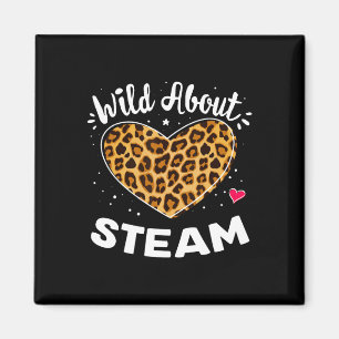Wild About Steam Leopard Squad Stem Byck To School Magnet