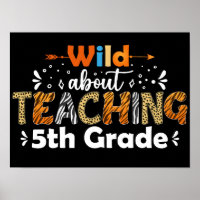 Wild About Teaching 5th Grade Funny Back To School
