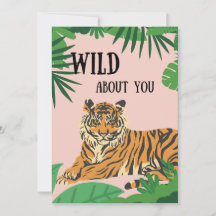 Wild About You jungle Tiger Valentine's Day 