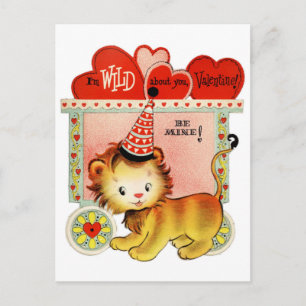 Wild About You   Valentine   Postcard