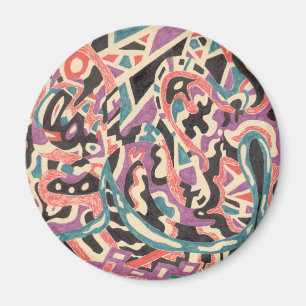 "Wild" abstract fridge art Magnet