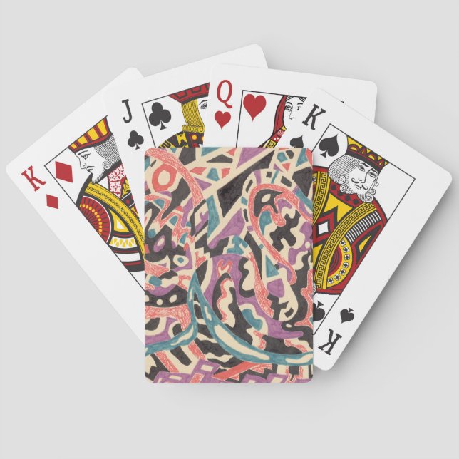 "Wild" Abstract Playing Cards (Back)