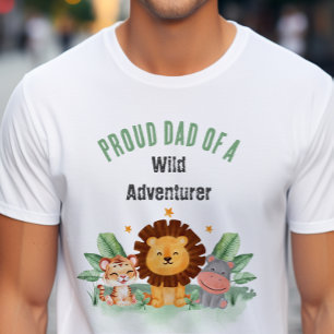 Wild Adventurer Jungle Safari Animals Birthday T-Shirt