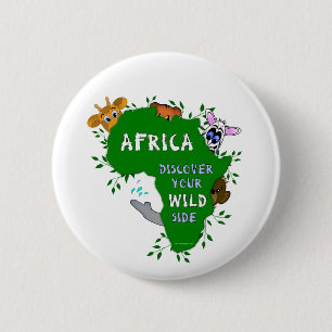 Wild Africa 6 Cm Round Badge