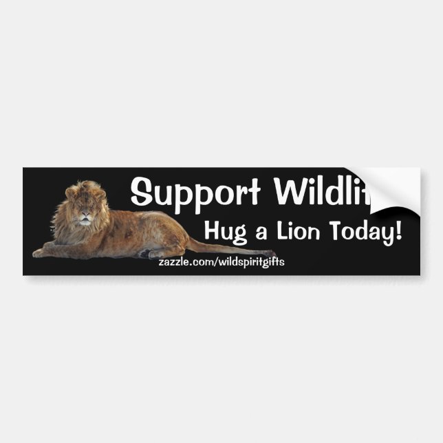 Wild Africa Animal-lovers Big Five Bumper Sticker (Front)