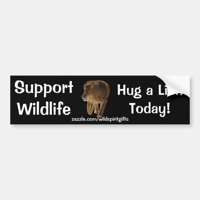 Wild Africa Animal-lovers Big Five Bumper Sticker (Front)
