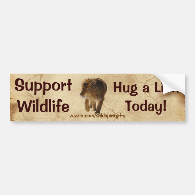 Wild Africa Animal-lovers Big Five Bumper Sticker (Front)